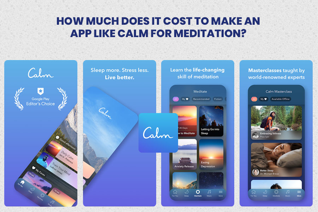 app like calm development cost
