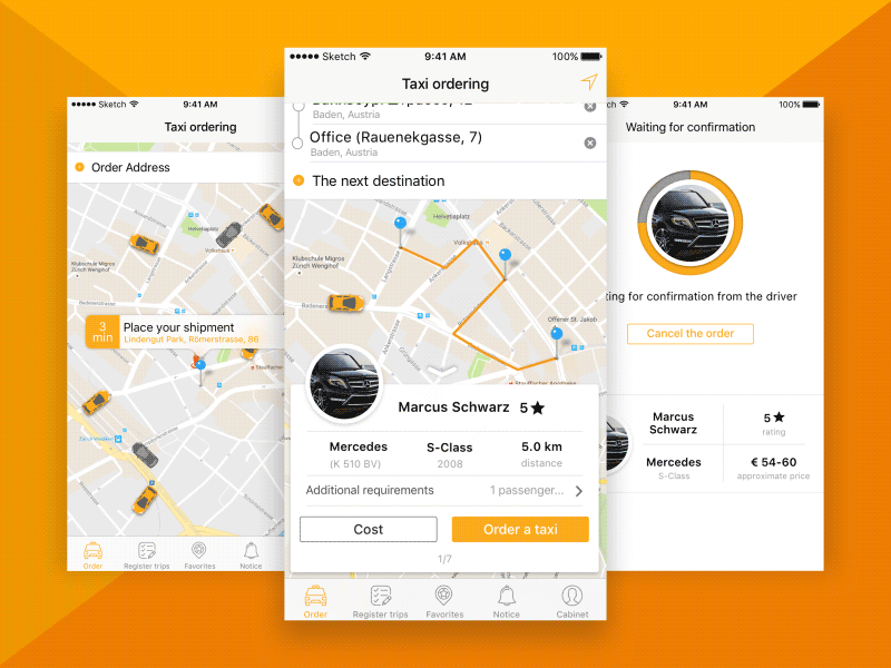 taxi app development process