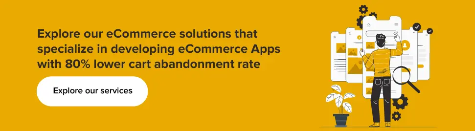 eCommerce app development - cta