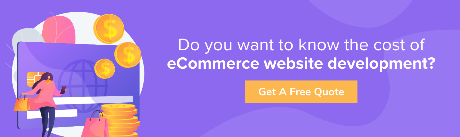 eCommerce website development CTA 2
