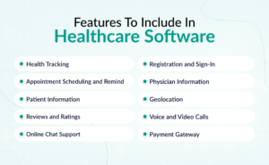 Features to Include in Healthcare Software