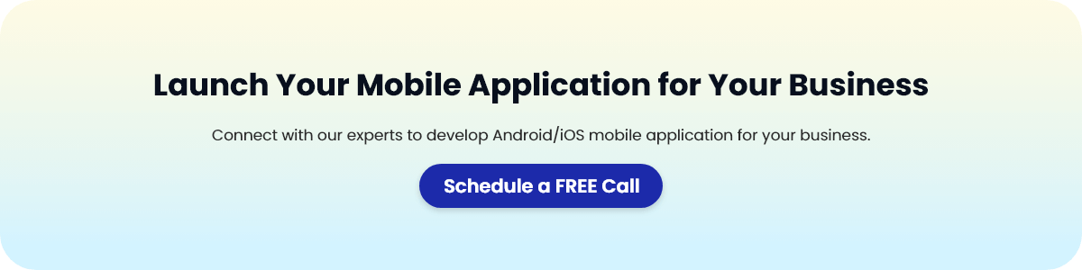 Mobile app development CTA