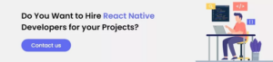 React native mobile app development CTA