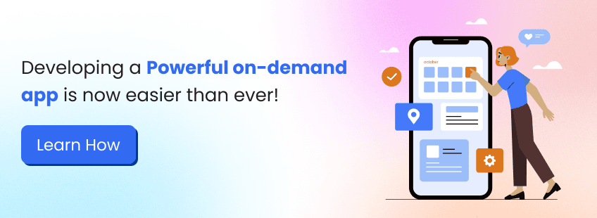on-demand app development CTA