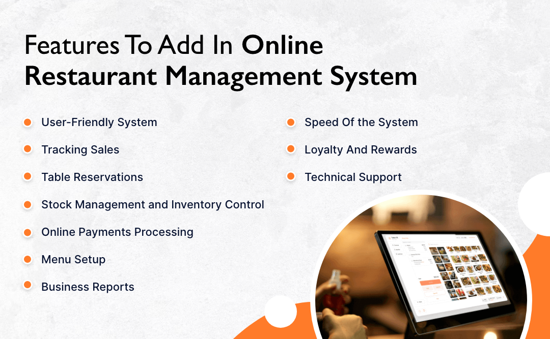 Features to Add to Online Restaurant Management System