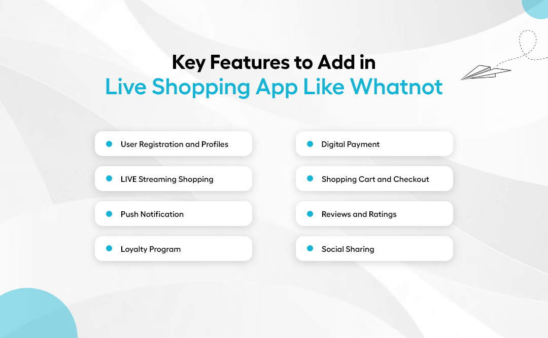 Key Features to Add in Live Shopping App Like Whatnot 