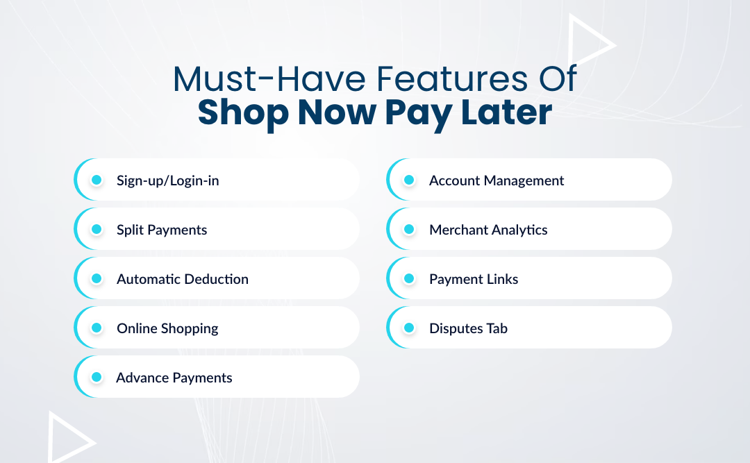 Must-Have Features of Shop Now Pay Later 