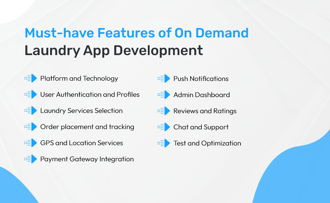 Must-have Features of On Demand Laundry App Development