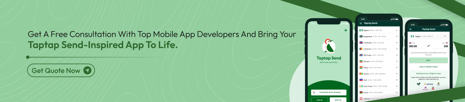 Application Like Taptap Send - CTA