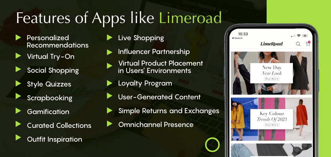 Key Features of Apps like Limeroad