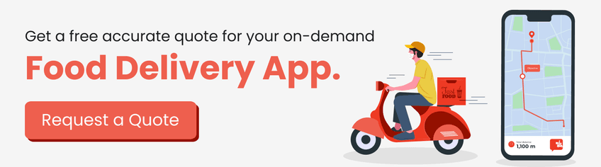 Cta for Artificial Intelligence in Food Delivery Industry