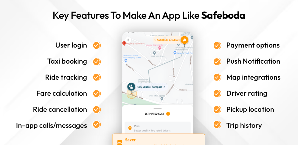 Key Features To Make An App Like SafeBoda