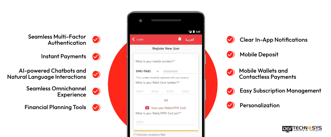 Vital Features to Create an App Like Muscat Mobile Banking