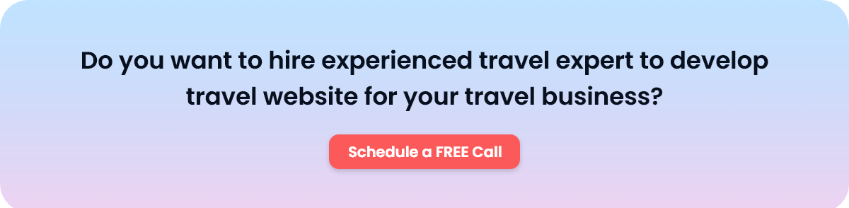 travel app Development CTA