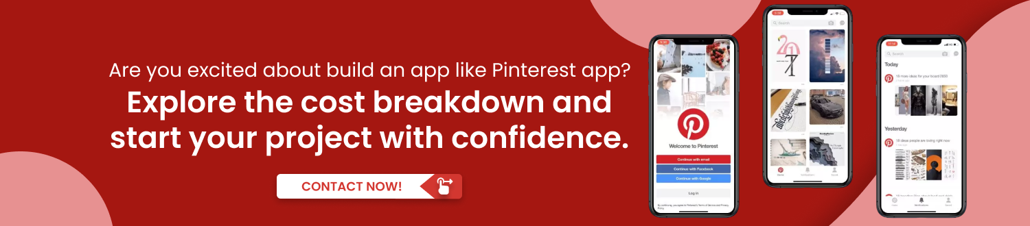 CTA for Develop an app like Pinterest