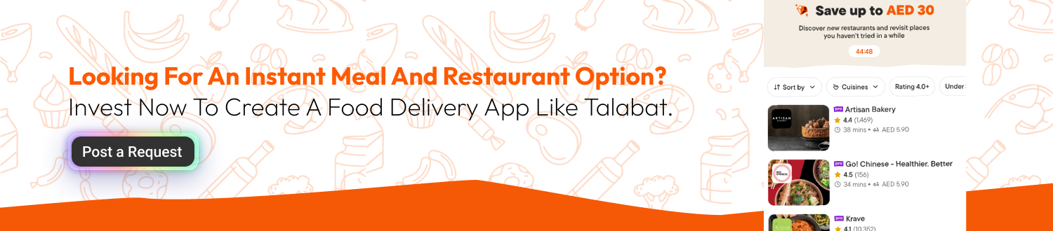 App Like Talabat - CTA