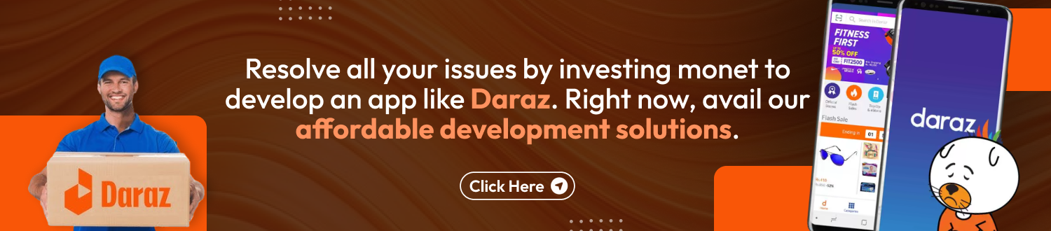 CTA Develop an app like Daraz