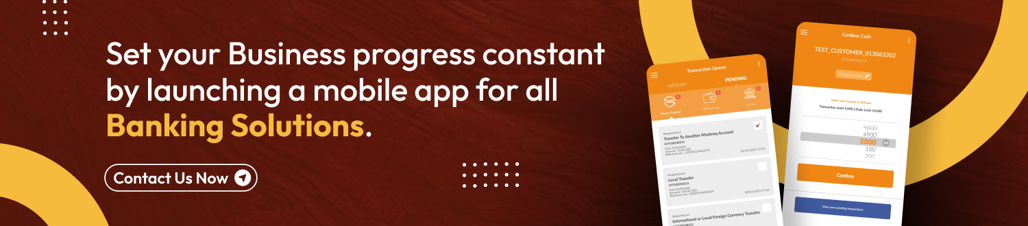 CTA for develop an app like Mashreq NEOBiz