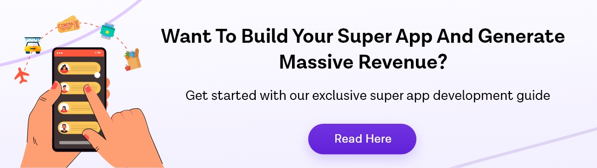 CTA- Super App Development Cost