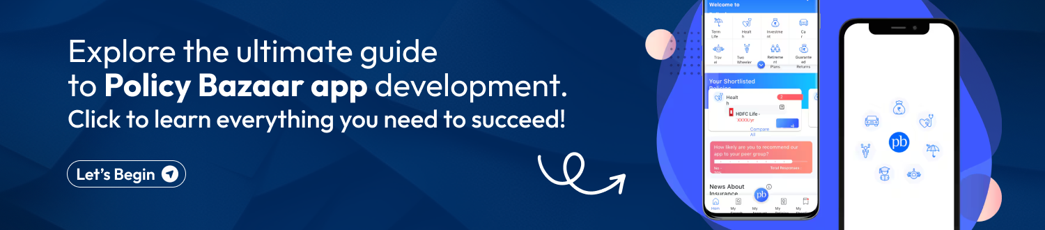 CTA for Policy Bazaar App Development