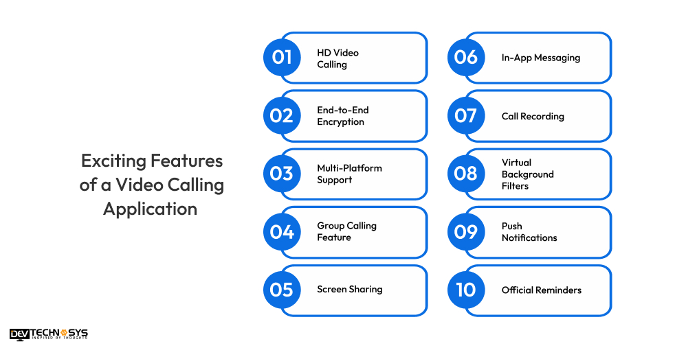 Exciting Features of a Video Calling Application