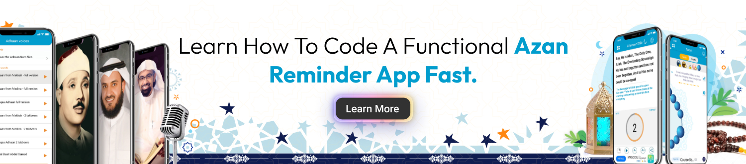 Azan Reminder Apllication - CTA