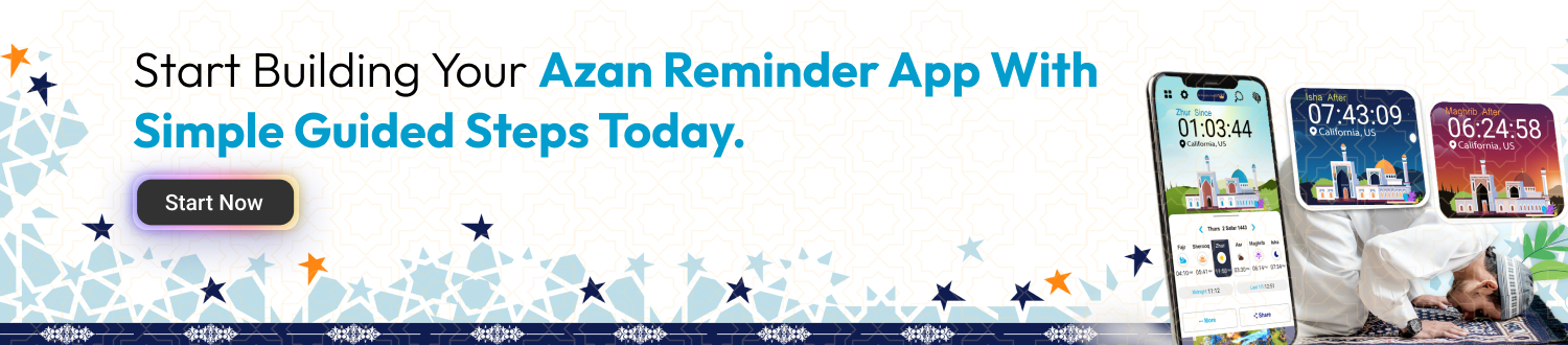 Azan Reminder App - CTA