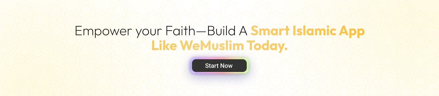 App like WeMuslim - CTA