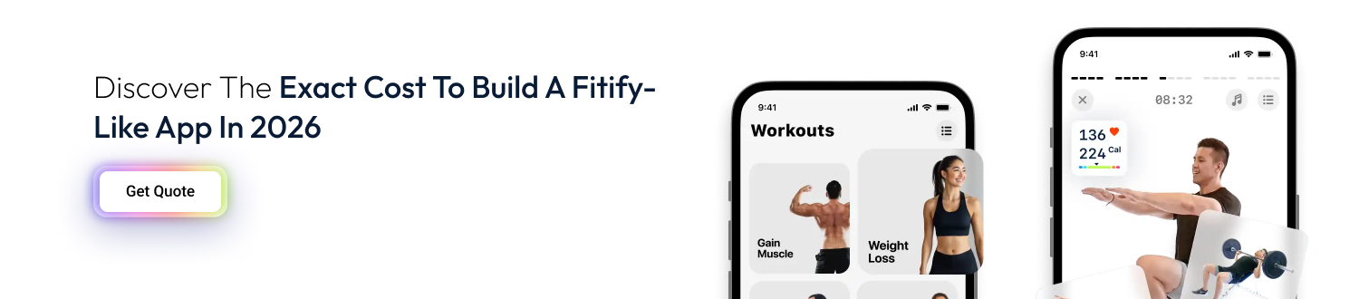 Cost To Build An App Like Fitify CTA