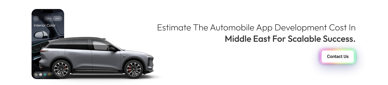Estimate The Automobile App Development Cost In Middle East