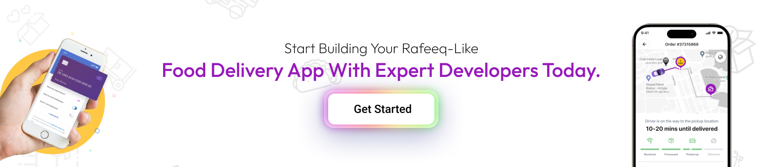 Start Rafeeq-like food delivery app
