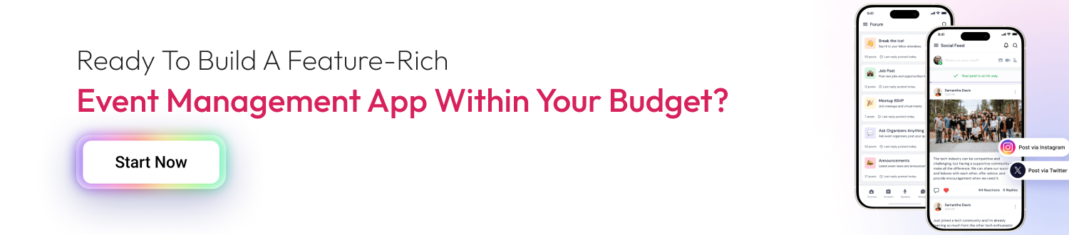 build a feature-rich event management app