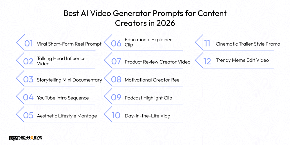 Best AI Video Generator Prompts for Content Creators in 2026