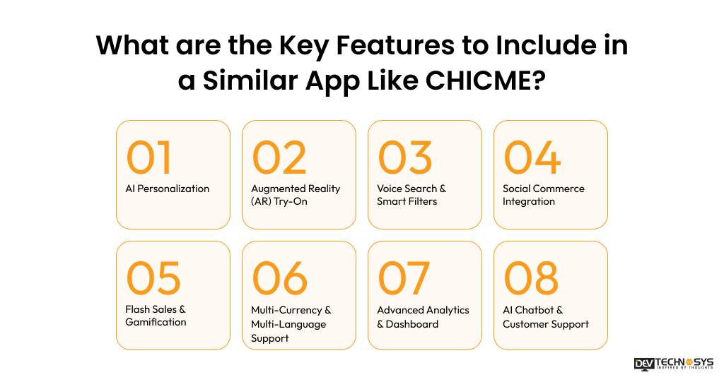Features to Include in a Similar App Like CHICME